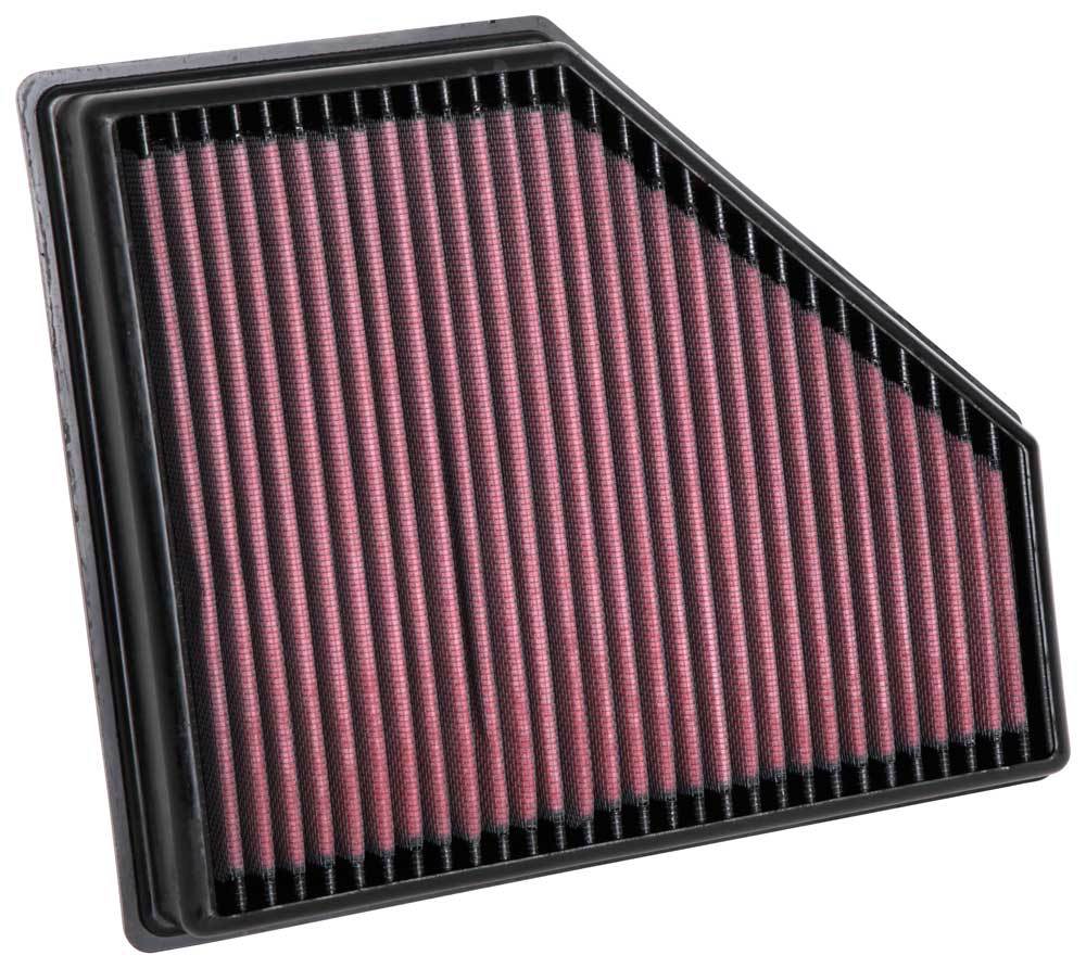 K AND N ENGINEERING 33-3136 K&N Engineering Replacement Air Filter 33-3136 for BMW - Reusable Cotton Panel Filter - 10.688 x 9.156 in