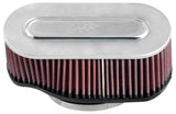 K AND N ENGINEERING 59-5020 8.625 x 4.5 Oval Air Fil ter Marine Flame Arrest