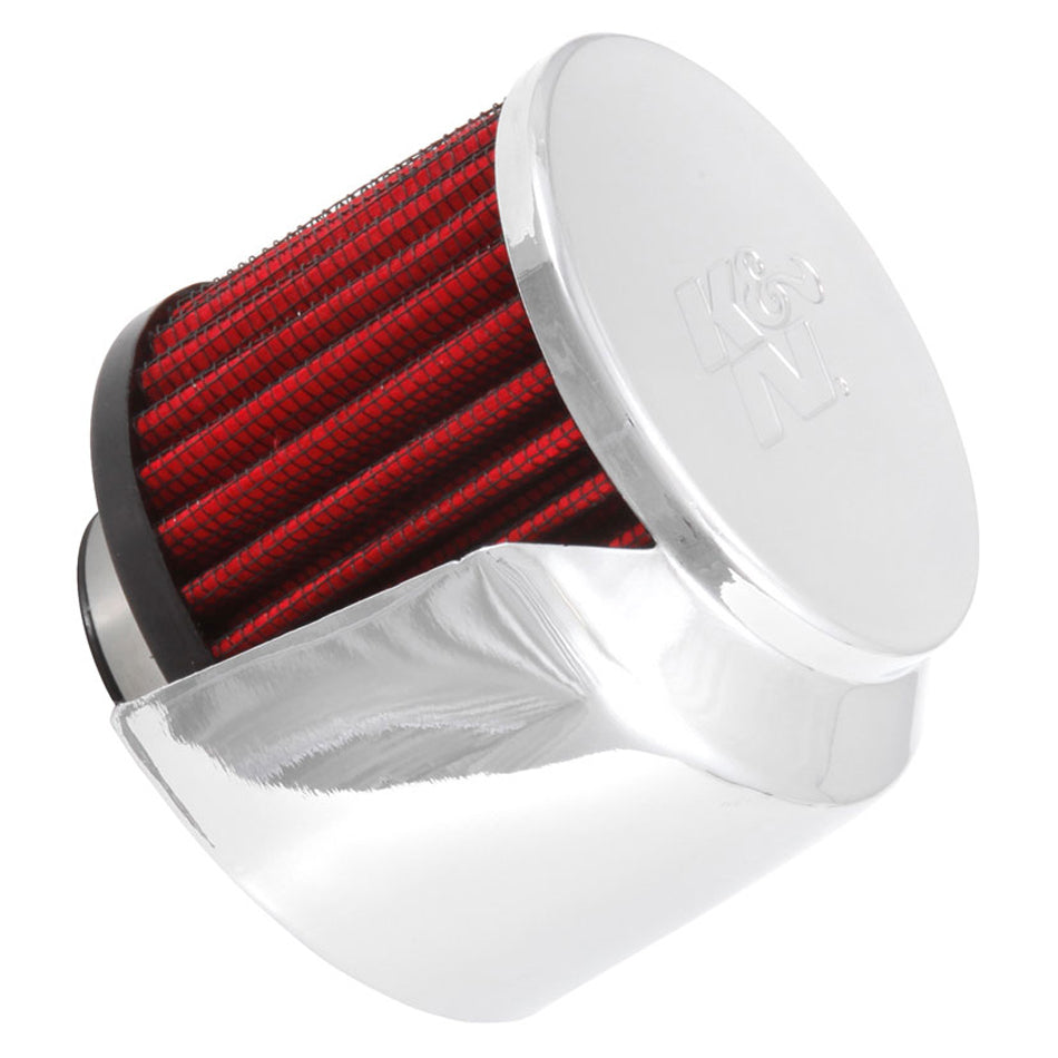 K AND N ENGINEERING 62-1513 1.385in. Breather w.Shield Chrome Top