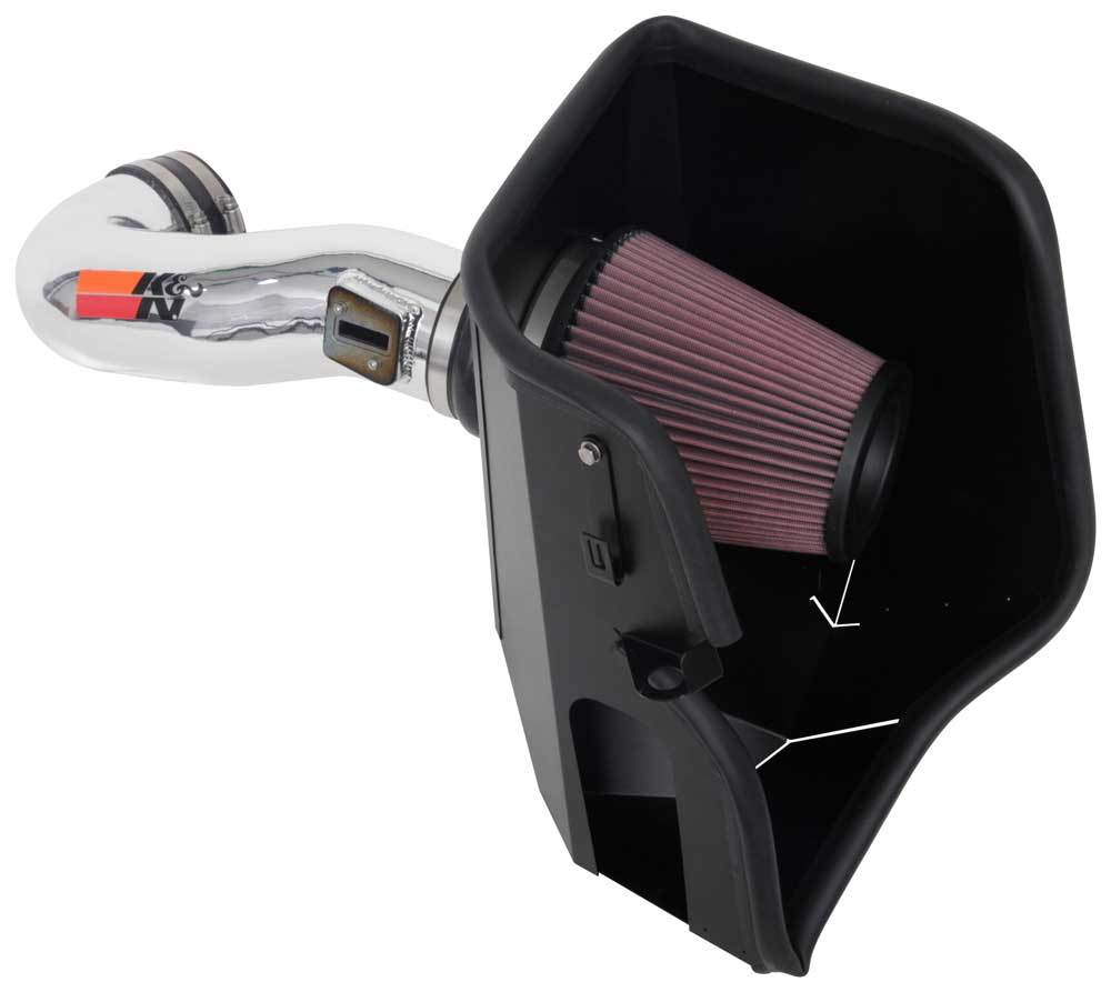 K AND N ENGINEERING 77-3110KP K&N Engineering 77-3110KP Air Intake System for GM GenV LT-Series Fullsize SUVs and Trucks