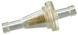 K AND N ENGINEERING 81-0221 Fuel Filter In-Line 1/4in Inlet/Outlet Clear