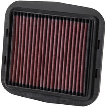 Load image into Gallery viewer, K AND N ENGINEERING DU-1112 K&amp;N Engineering DU-1112 Replacement Air Filter for Ducati Motorcycles - Reusable Cotton Panel Filter, 7.28 x 6.88 inches, 1 inch Tall