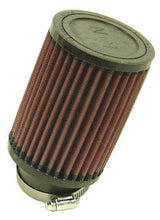 Load image into Gallery viewer, K AND N ENGINEERING RU-1710 K&amp;N Engineering RU-1710 Clamp-On Round Air Filter - 3.5 inch OD, 5 inch Tall, 2.25 inch Flange, 20 Degree Flange Angle, Reusable Cotton Filter, Red