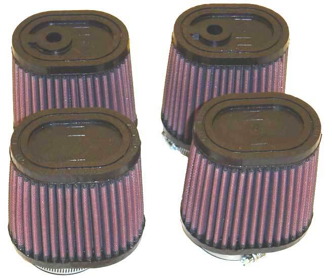 K AND N ENGINEERING RU-2989 K&N Engineering RU-2989 Clamp-On Conical Air Filter - Reusable Cotton Element, Set of 4