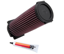 Load image into Gallery viewer, K AND N ENGINEERING YA-4350 K&amp;N Engineering Replacement Air Filter YA-4350 for Yamaha Grizzly, Warrior, and Wolverine (Round, 3.625 inch Diameter, 9 inch Tall)
