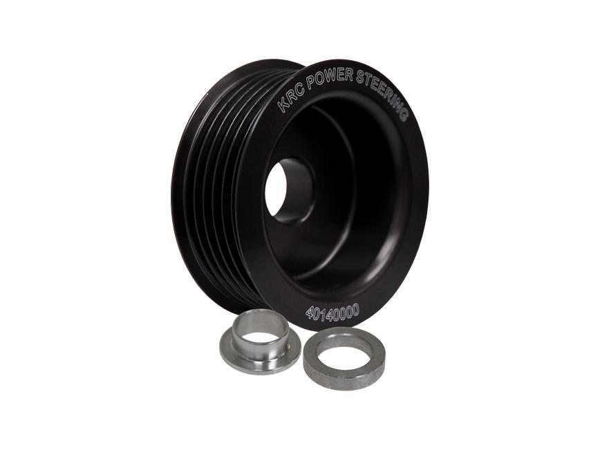 KRC POWER STEERING 40140600 Alt Pulley 2.5in 6 Rib Fits .59in & .67in Shaft