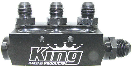 KING RACING PRODUCTS 1930 Fuel Block w/ Fittings