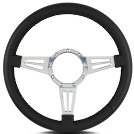 LECARRA STEERING WHEELS 44401 Steering Wheel Mark 4 Do uble Slot Pol. w/Blk Wra