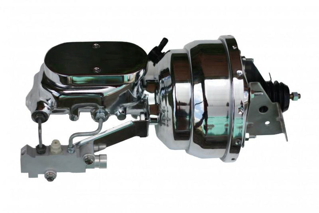 LEED BRAKES 2N6B2 8in Dual Chrome Brake Bo oster 1-1/8in Bore Mastr