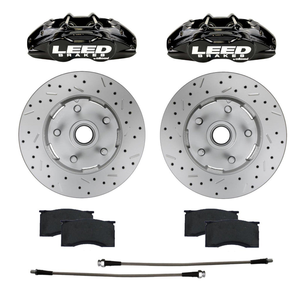 LEED BRAKES BCC0005RKX 64-67 Mustang Brake Caliper/Pad/Rotor Kit