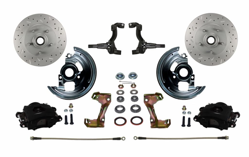 LEED BRAKES BFC1002SMX A  F & X-body Spindle Mo unt Kit Cross Drilled an