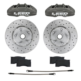 LEED BRAKES CC0005RKX 64 - 67 Mustang Brake Caliper/Pad/Rotor Kit
