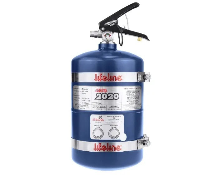 LIFELINE USA 106-001-014-B LIFELINE USA Fire Suppression Bottle Zero 2020 3.0 LTR FIA Approved AFFF Steel Cylinder