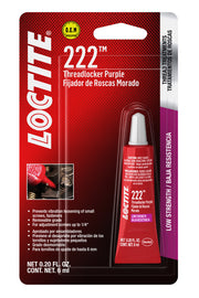 LOCTITE 555339 Threadlocker 222 Low Str ength Purple 6ml