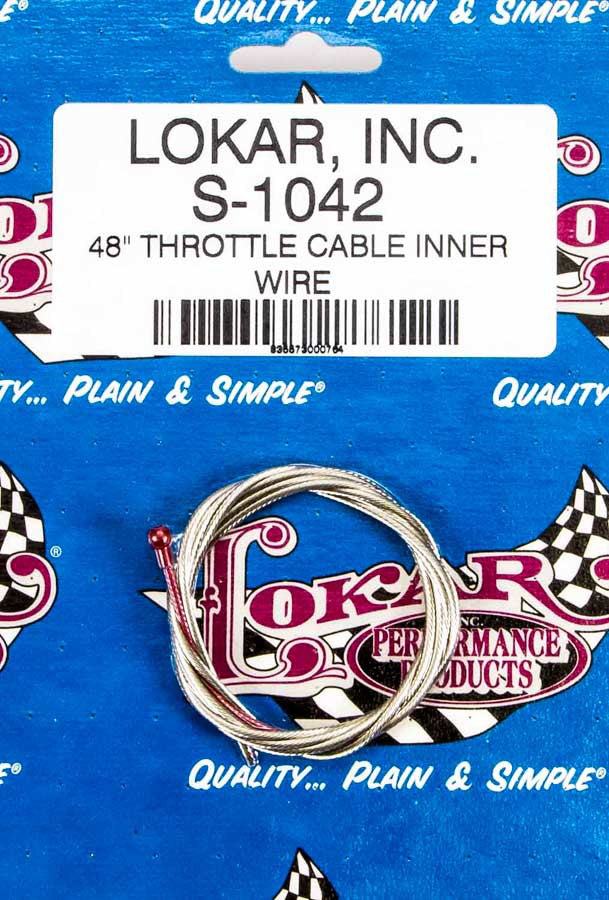 LOKAR S-1042 Lokar S-1042 Inner Throttle Cable, 48 Inches - Stainless Steel for Smooth Operation