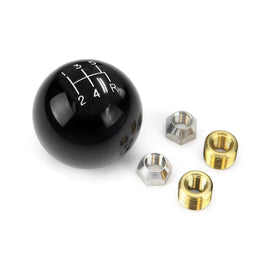 LOKAR SK-6876 2in Black Shifter Knob 5 Speed 3/8 x 24