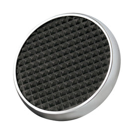 LOKAR SPO-6071 Round Chrome Steel Brake Pad W/Rubber Insert