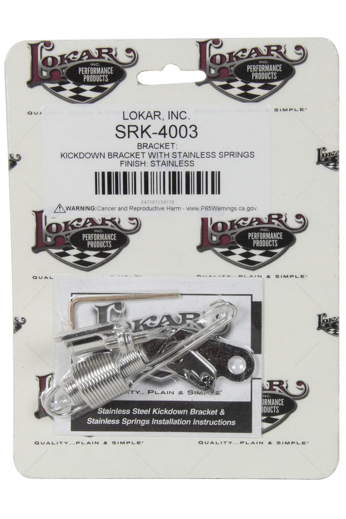 LOKAR SRK-4003 Stainless Steel Kickdown Bracket With Stainless