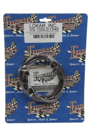 LOKAR VS-100LS1548 VS Throttle Cable Black Black Wrap w/ Red Tracer