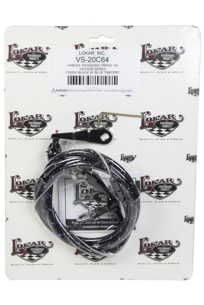 LOKAR VS-20C64 Vintage Series Ford C-6 Kickdown Cable Black