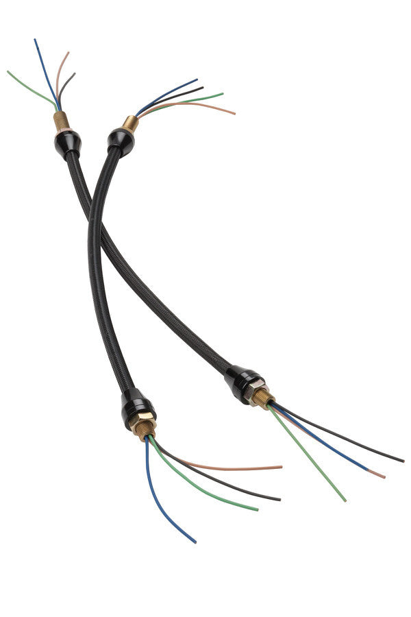 LOKAR XHL-1900 Headlight Braids 14in Long Black Pair