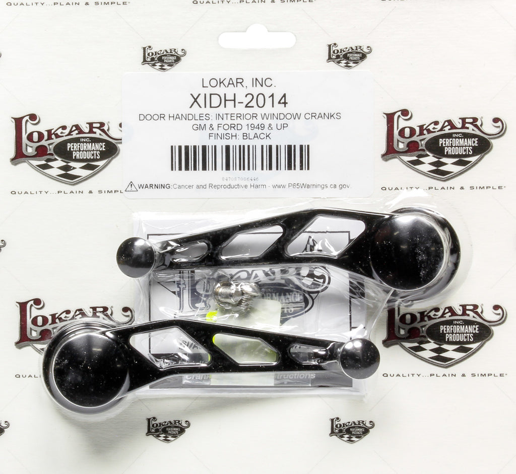 LOKAR XIDH-2014 Midnight Series Black Bi llet Aluminum Window Cra
