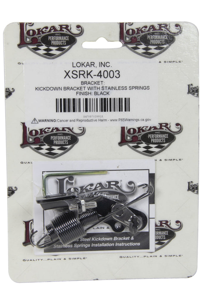 LOKAR XSRK-4003 Bracket And Springs Kick Down Black Stainless Ste