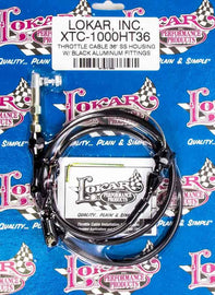 LOKAR XTC-1000HT36 Throttle Cable Black 36in