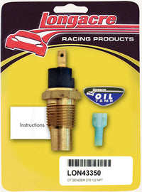 LONGACRE 52-43350 Oil Temp Sensor 1/2in. NPT 270 Deg