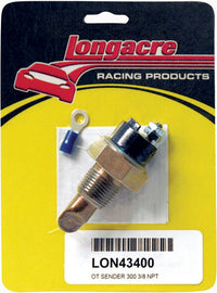 LONGACRE 52-43400 Oil Temp Sender 3/8in. NPT 300 Deg