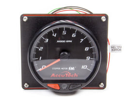 LONGACRE 52-44477 SMI Tach Black Tach 4.5 in w/Black Panel