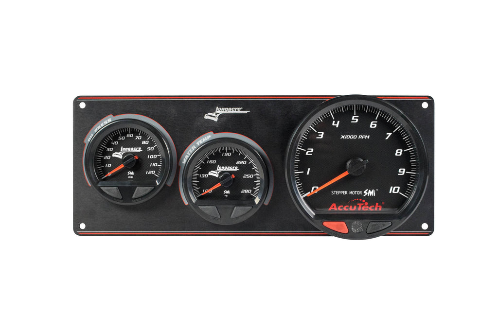 LONGACRE 52-44572 Waterproof SMI 2 Gauge Panel W/Tach OP/WT
