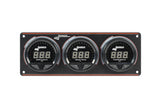 LONGACRE 52-44662 Waterproof LED 3 Gauge Panel OP/WT/FP