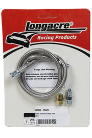 LONGACRE 52-45020 Steel Braided Gauge Line 24in
