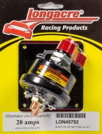 LONGACRE 52-45792 Battery Disc. Switch HD 4 Post Weatherproof