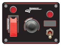 Load image into Gallery viewer, LONGACRE 52-48866 Ignition Panel Black w/ 1 Acc and Pilot Light