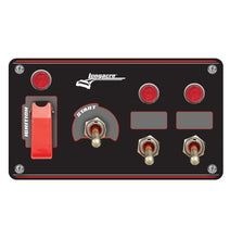 Load image into Gallery viewer, LONGACRE 52-48967 Ignition Panel Black w/2 Acc. and Pilot Light