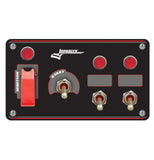 LONGACRE 52-48967 Ignition Panel Black w/2 Acc. and Pilot Light