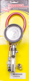 LONGACRE 52-52009 Tire Gauge 0-60PSI 2.5in GID Quick Fill Deluxe