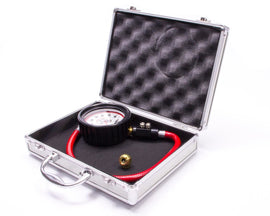 LONGACRE 52-52011 Tire Gauge 0-40PSI 3.5in GID Dual Bleed