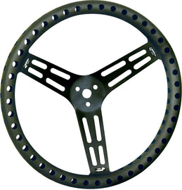 LONGACRE 52-56838 Steering Wheel 15in Dished Drilled Black