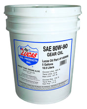 Load image into Gallery viewer, LUCAS OIL 10066 SAE 80W-90 Gear Oil 5 Gallon Pail