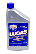 Load image into Gallery viewer, LUCAS OIL 10252 20w50 Plus Motor Oil 1 Qt Petroleum