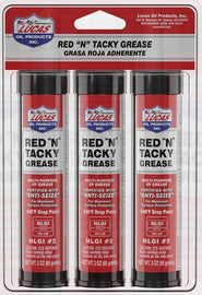 LUCAS OIL 10318 Red N Tacky Grease 3 x 3oz Pack