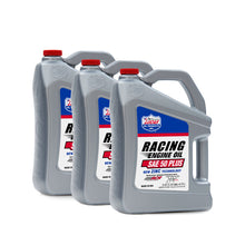 Load image into Gallery viewer, LUCAS OIL 10347-3 50 Plus Racing Motor Oil Case 3 x 5 Quart Bottles