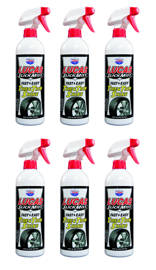 LUCAS OIL 10513-6 Slick Mist Tire & Trim Shine 6x24oz