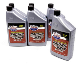 LUCAS OIL 10620-6 20w50 Racing Oil 6x1 Qt Semi-Synthetic