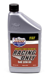 LUCAS OIL 10620 20w50 Racing Oil 1 Quart Semi-Synthetic