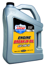 Load image into Gallery viewer, LUCAS OIL 10636 SAE 20W50 Break-In Oil 5 Qt Bottle