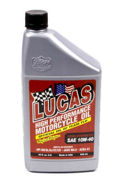 LUCAS OIL 10710 Semi-Synthetic 10w40 Motorcycle Oil Qt